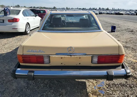 1981 Mercedes-Benz 380 Sl from USA, damaged, VIN WDBBA45A0BB001041
